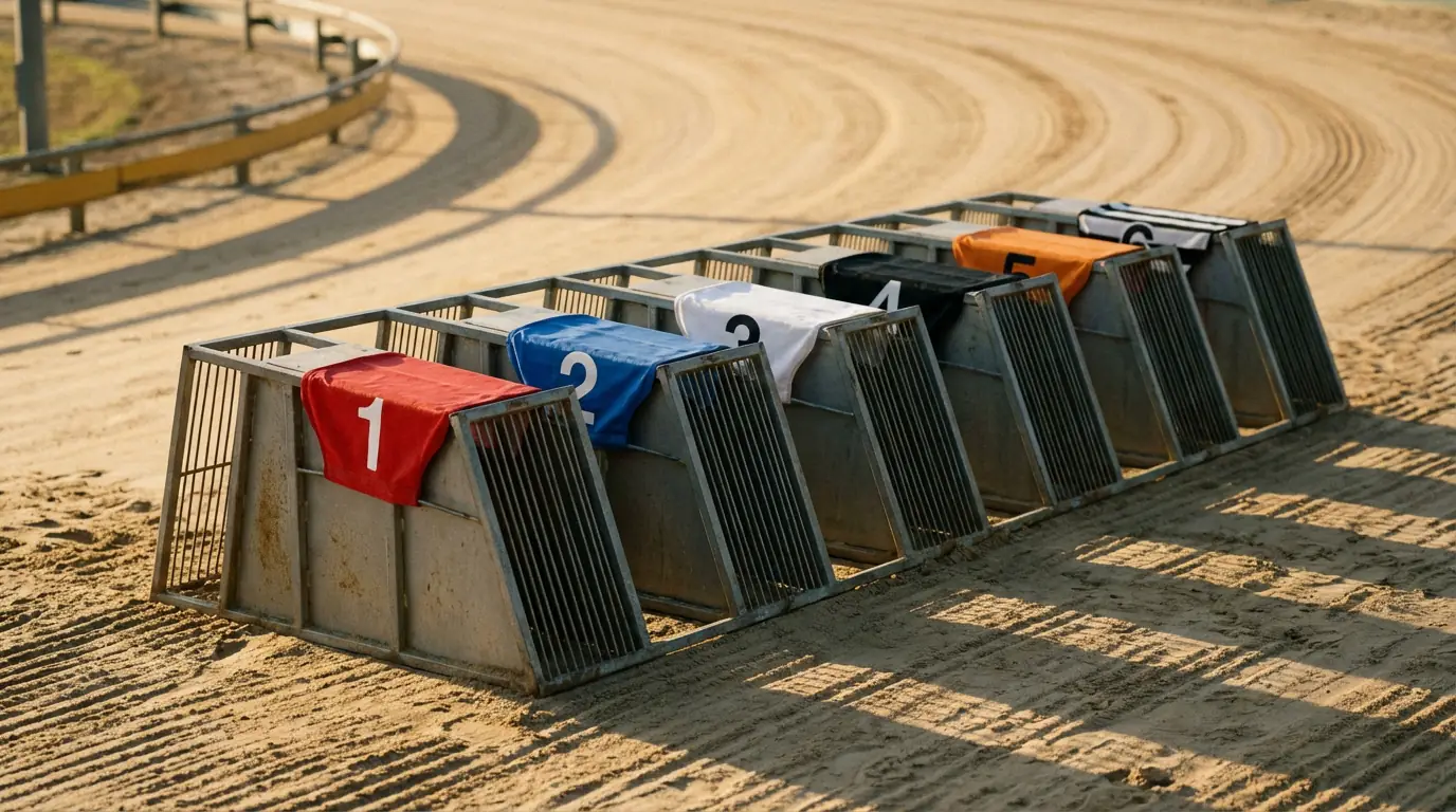 Greyhound racing seeding categories — railers, middles and wides at the starting traps